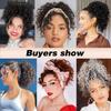 Synthetische Klip-in Knot Paardenstaart Haarextensies Krullend Golvend Paardenstaart Pluizige Paardenstaart Haarstuk Voor Vrouwen Dagelijks Gebruik