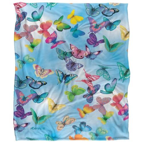 Royce McClure Seidige Schmetterlingshimmel Superweiche Decke