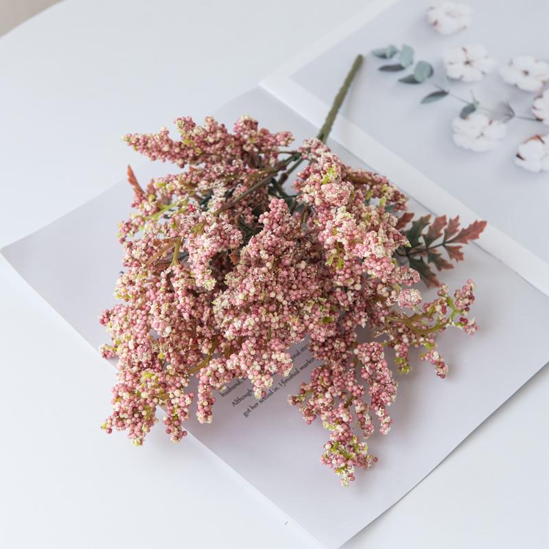 Artificial Flowers Fake Foam Gypsophila Pompon Vases for Home Decoration Christmas Garland Wedding Bridal Accessories Clearance