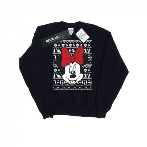 Disney Womens/Ladies Mickey Mouse Christmas Head Sweatshirt