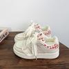 Korean white shoes women's 2025 spring new versatile student platform casual sports board shoes tide support 2025