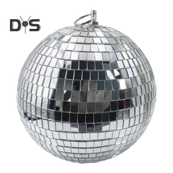 Silverspegel Discokula Ornament Reflekterande Hängande Discokula Dekorationer för 70-tals Retro Fest Jul Födelsedagar Tillbehör