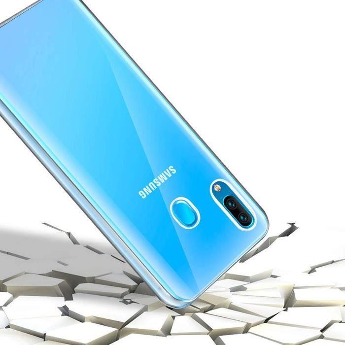 Silicone Back Case - VCOMP - Samsung Galaxy A40 5.9" - 360° Protection - Transparent - Flexible
