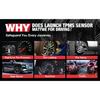 LAUNCH X431 TSENSOR-05 Univerzální TPMS senzor 315MHz/433MHz Duální frekvence Nastavitelný úhel Gumový ventil Monitor tlaku v pneumatikách