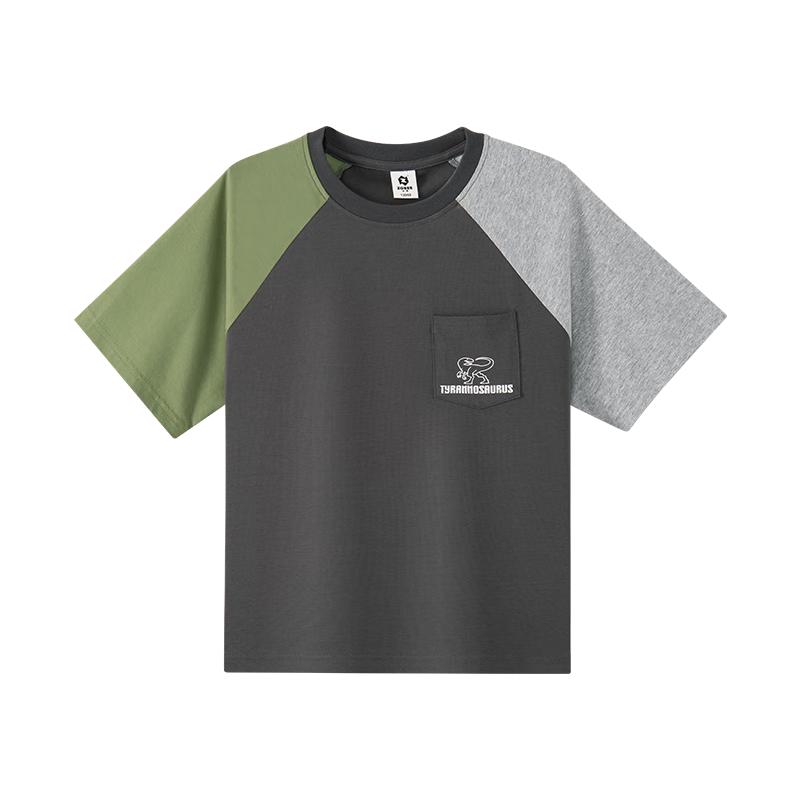 Zuoxi Boys' Summer Cotton-Feel Short-Sleeve T-Shirt