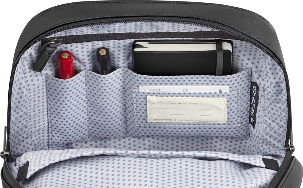 Moleskine Classic Small Backpack, 13-inch Laptop Storage, Men's, Black, Model ET23C2BKSBK, One Size