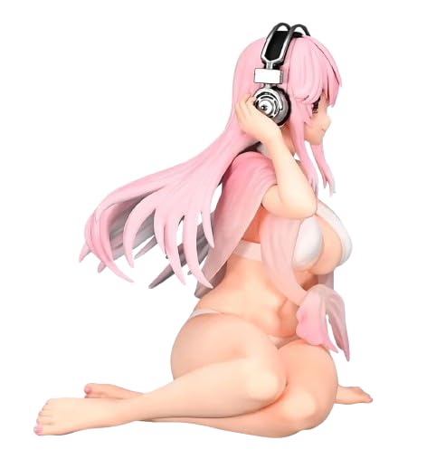 Super Sonico Figure Noodle Stopper Figure Super Sonico White Bikini Ver. Figure Official Merchandise