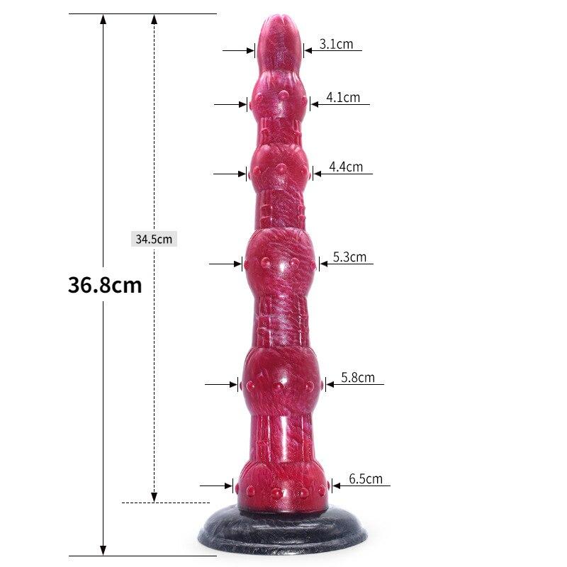 36.8cm Huge Dildo for Anal Plug Suction Strapon Soft XXL Dildo Women Sex Toys for  Slave Fisting BDSM Dildos Big Dick