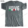 Mens luxury cotton T shirt mens summer tshirt ALFAROMEO BUSSO V6 fashion t-shirt men casual cool tops euro size boys gifts