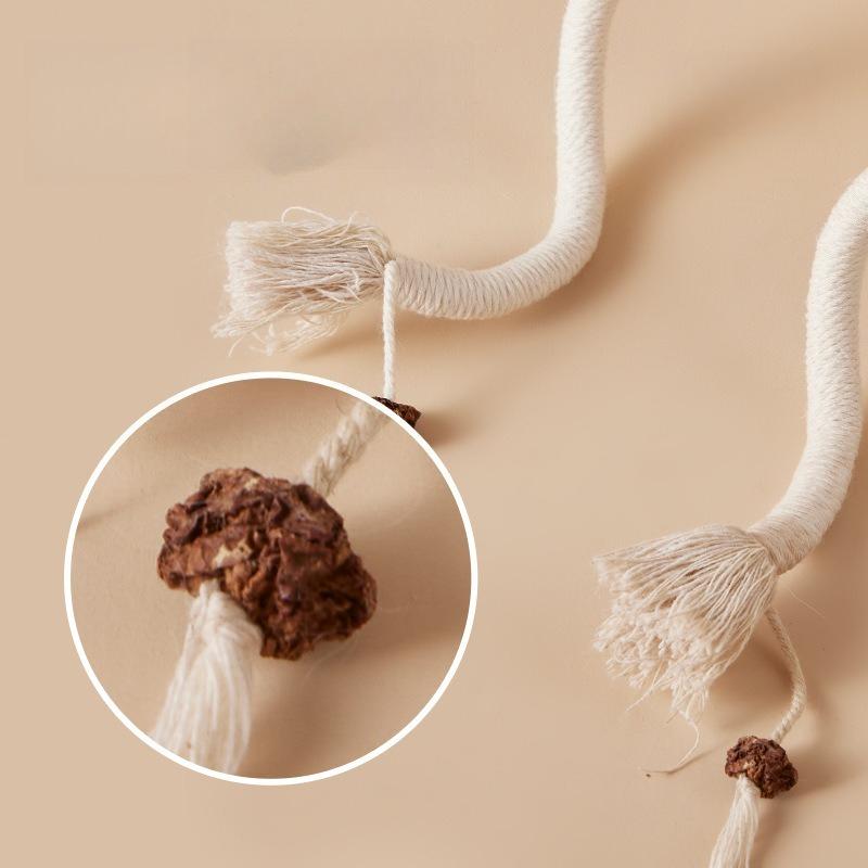 Cat and Dog Bite Rope Toy a Self Soothing Toolfor Relieving Boredomgrinding Teethenduring Bites Consuming Energyteasing Catstick