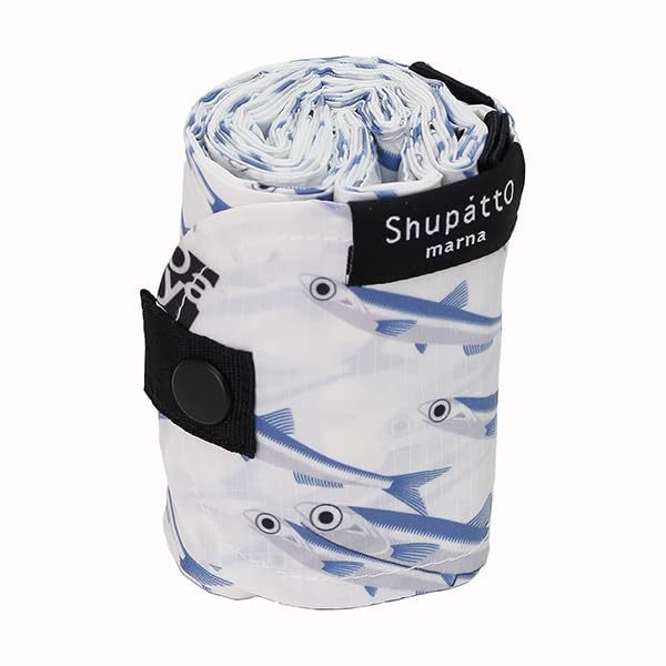 Itoya Compact Bag M [Shupatto] (White, Blue)