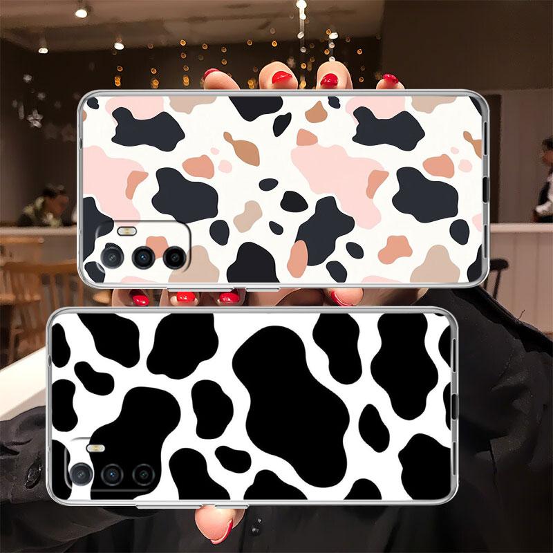 IK20 Cartoon Art Cow Transparent Phone Case for Motorola Moto Edge 20 30 40 50 S30 Fusion Ultra Pro Neo Lite + G200 G23
