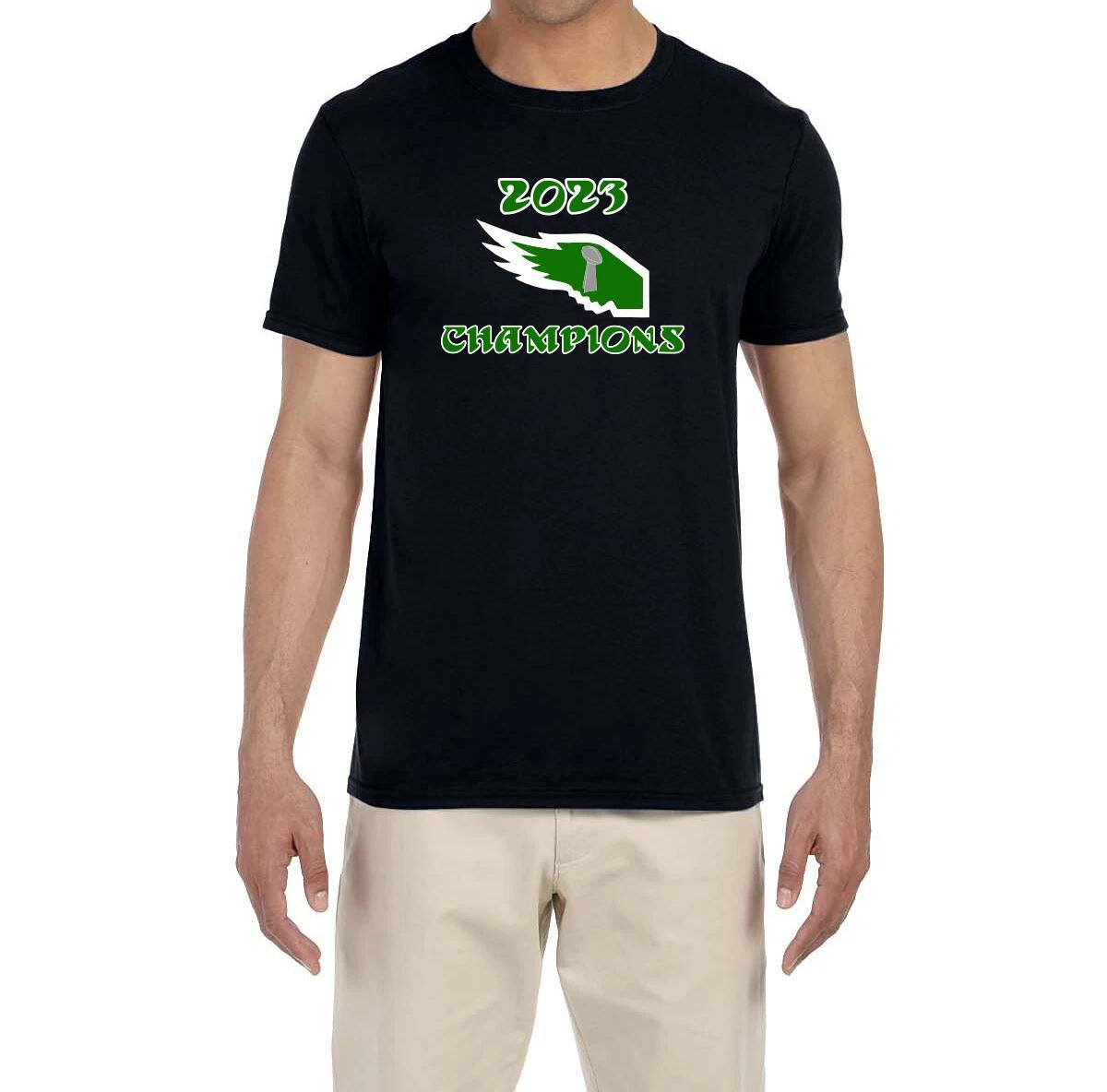 Philadelphia Eagles 2023 Super Bowl Champions Logo T-Shirt L
