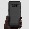 Shockproof Silicone Case for Samsung S8 Plus Galaxy S8+ Brushed Carbon Fiber Case for Galaxy S8plus Back Cover Coque Fundas