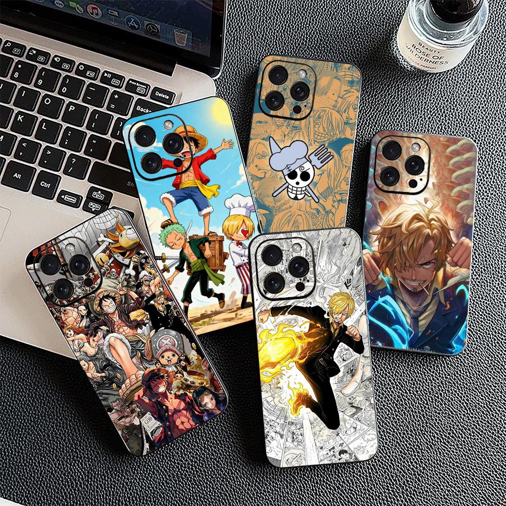 for OPPO A80 A18 A16 A40 A17 A15 A38 A78 A79 A54 A57 A12 A60 4G 5G Phone Cover Soft Case One Pieces Luffy Sanji Roronoa Zoro