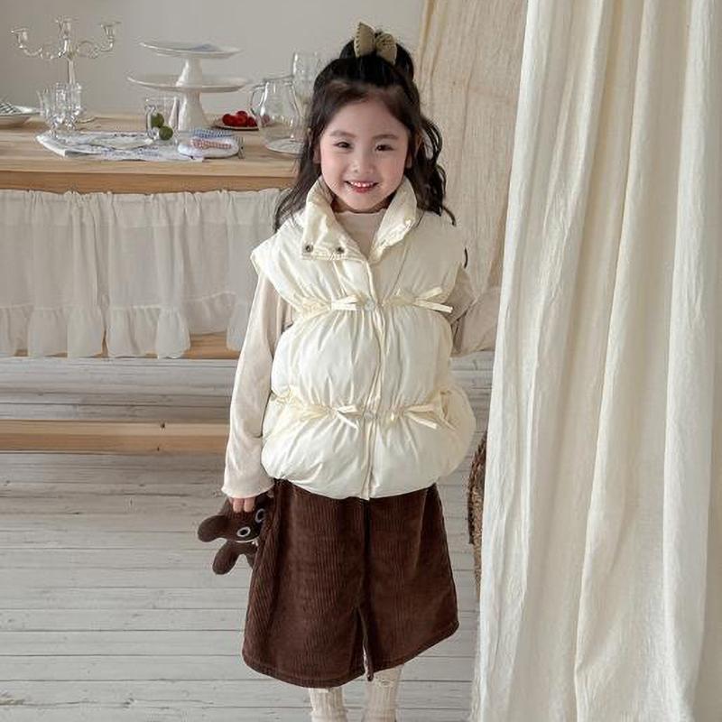 Baby Girls Vests Autumn Winter Korean Children's Down Waist Coats Winter Baby Warm Thick Vest