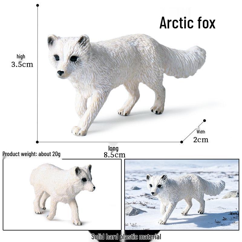 Polartier Tier Modell Spielzeug Set: Eisbär & Pinguin
