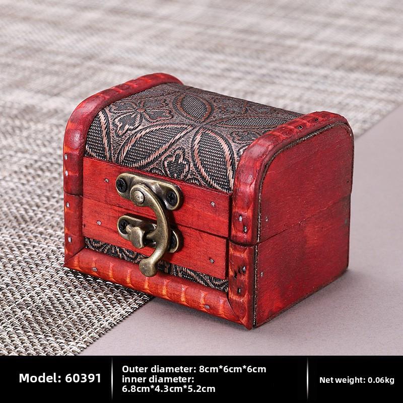 European Creative Wooden Box Storage Storage Box Happy Candy Box Gift Jewelry Packaging Box Crafts Small Box