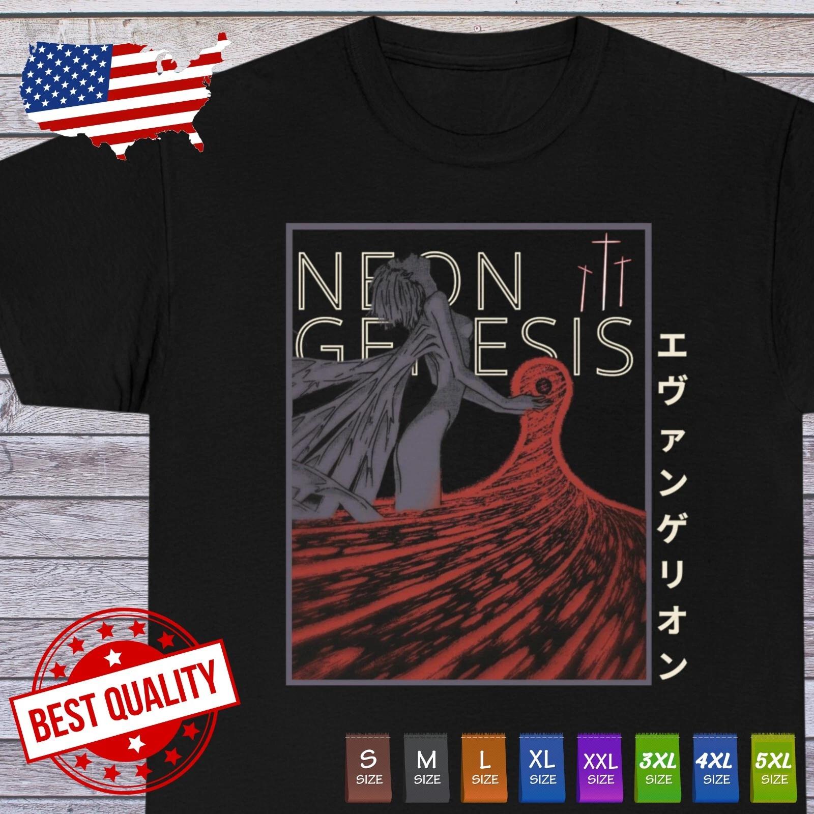 

Nerv Eva Shirt Neon Genesis Evangelion Anime Clothing Japanese Tee Manga Cosplay S