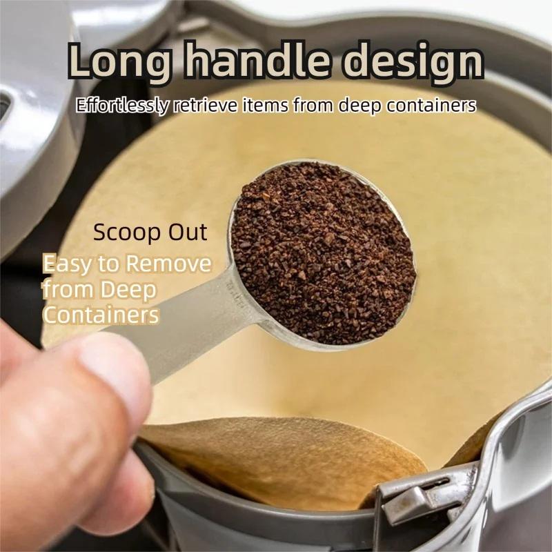 6pcs/set Stainless Steel Measuring Spoons Set Measuring Spoons for Baking Sugar Coffee Measure Scoop Kitchen Meters Kit LS006