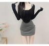 Korean Dongdaemun High Waist Slimming Elastic Mini Skirt - Trendy Hip-Hugging Women's Fashion
