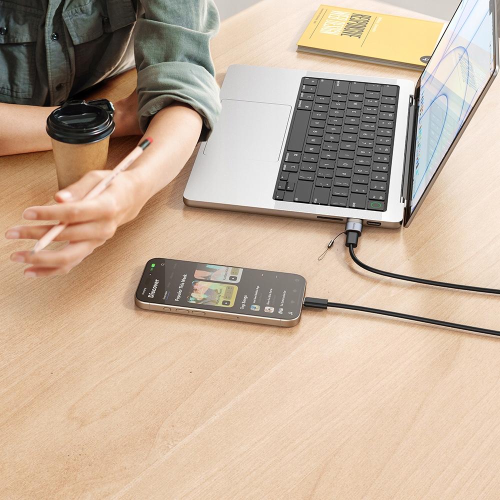 Mcdodo Adapter Przejściówka Usb-A 3.0 Do Usb-C Na Usb Typ C 3A 5Gb Otg Led