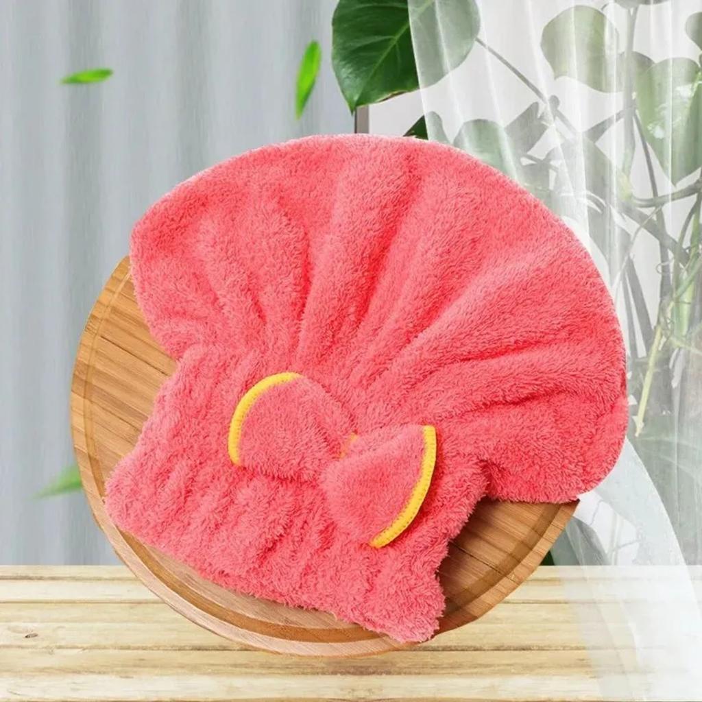 1Pc Microfibre Quick Hair Drying Bath Towel Bowknot Wrap Towel Cap Bathroom Accessories Bonnets for Women Designer Shower Cap