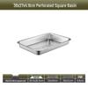Commercial 304 Stainless Steel Perforated Square Strainer Basin