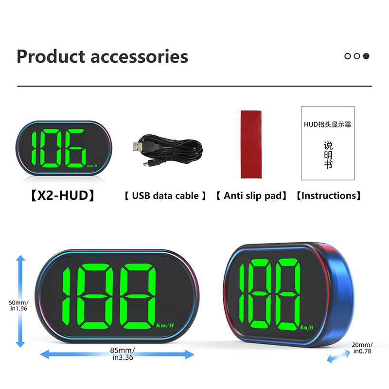 Car LED Digital Speed Gauge Head-Up Display Universal Vehicle Speed Measuring Tools Speedometer HUD Truck Safe Driving Assistant