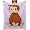 monkey curious george Throw Blanket Single Sofa Quilt Vintage Sofas Blankets