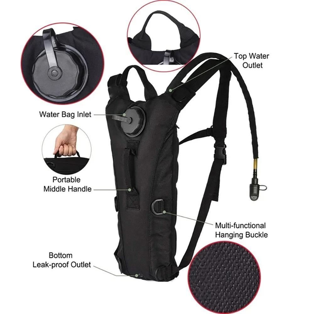 3L waterproof water bag outdoor sports backpack travel cycling mountaineering tactics convenient water bottle water bag