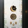 Eid Mubarak Hanging Sign Diy Moon Castle Decoration Festival Door Sign Decorative Lantern Welcome Sign For Front Door Ramadan
