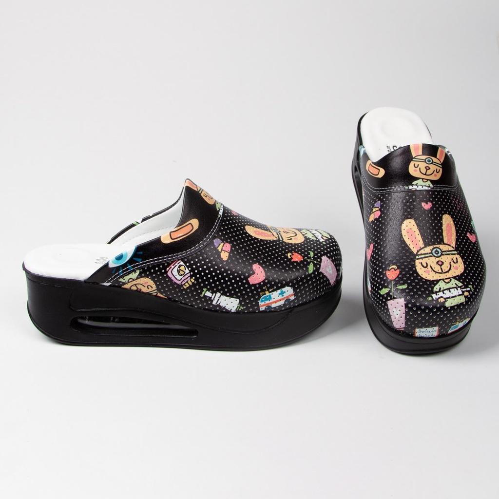 Ortopedické dámské zdravotní dřeváky - protiskluzové, pohodlné