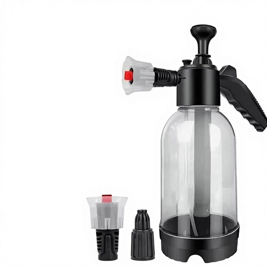 Car Wash Foam Sprayer & Watering Can Gardening High-Pressure Air-Powered Small Disinfectant Black Transparent Black