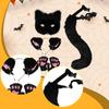 Fuchs Katzenohren Stirnband und Schwanz Set Haarreif für Bühne Cosplay Geburtstag Karneval