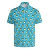 Unique Geometric Pattern Short-sleeve Polo Shirt, Casual and Stylish for Everyday Wear.