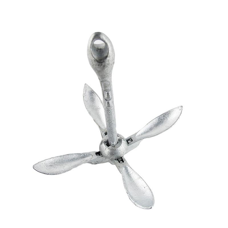 6KG Anchor Yacht Fittings Hot Dip Galvanized North American Hardware Fittings Marine Folding Anchor
