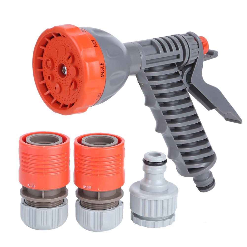 8‑Functions Spray Nozzle High Pressure Garden Hose Sprayer for Watering Irrigation Car Washing