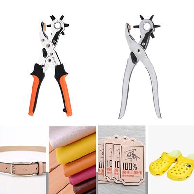 Revolving Punch Plier Leather Hole Punch Set for Belts Watch Bands Straps Dog Collars Saddles Shoes Fabric Craft Project