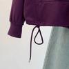 DIMANAF 2025 New T-Shirt Women printing Hoodies & Sweatshirts Loose Casual Basic O-Neck Autumn Tops Black Pullover