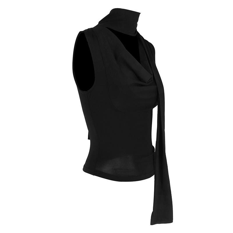 Maiou Solid Vară Nou Femei Sexy Fără Mâneci Decolteu în V Doamnă Top Modă Bandaj Streetwear Casual Slim Maiou Elegant Tricotat