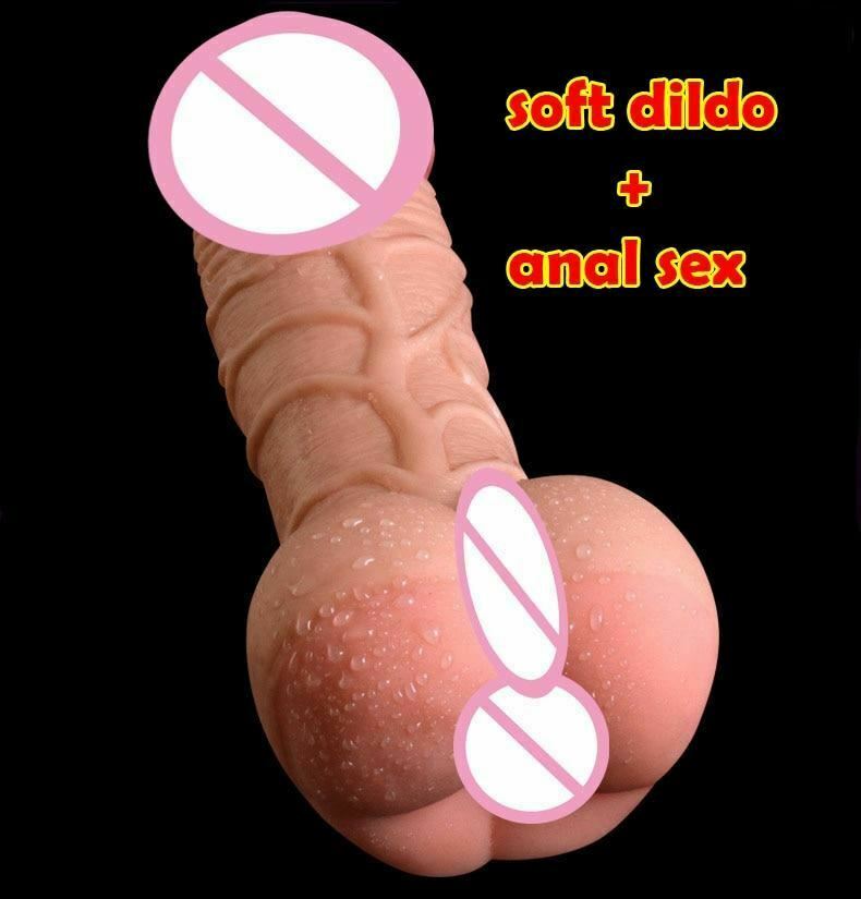 Realistic Big Dildo For Women With Anal Sex Male Masturbator  Sleeve Large Dildos