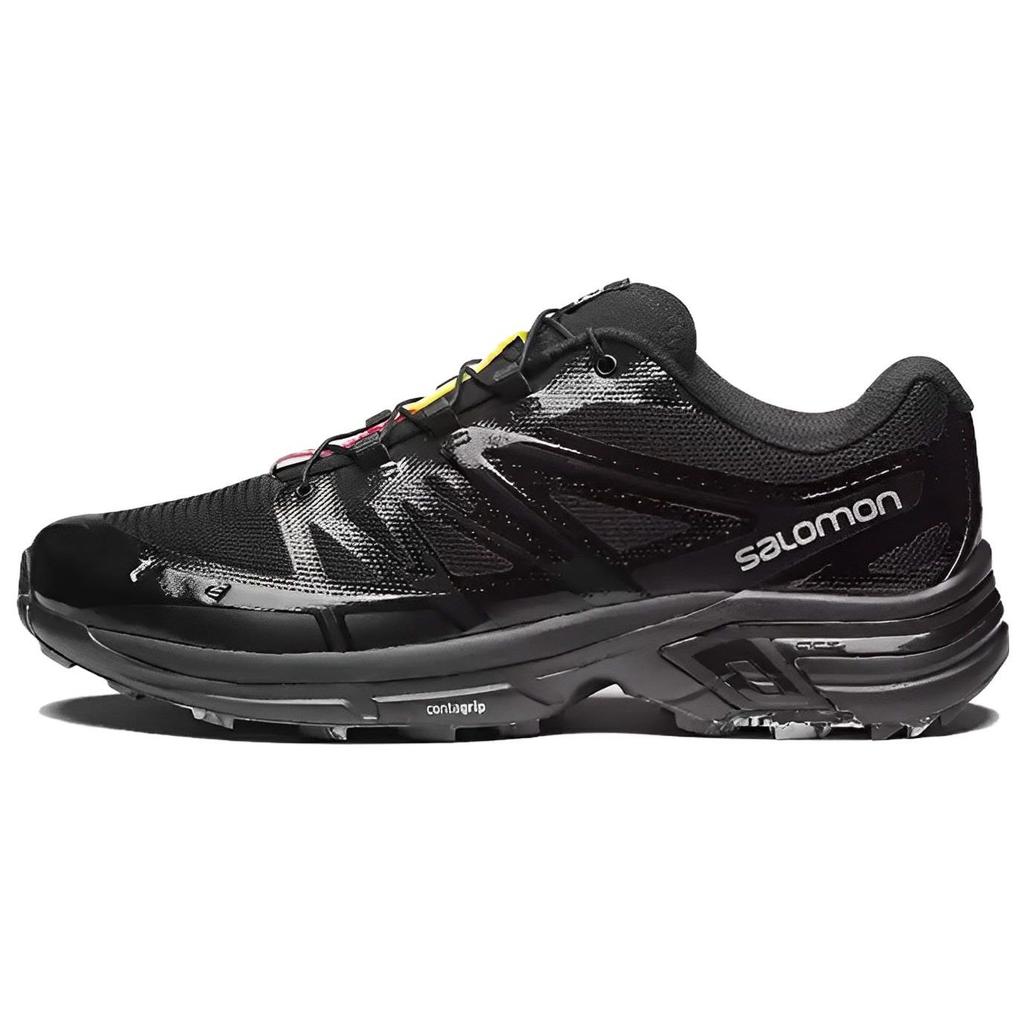 Palace X Salomon XT-Wings 2 Comfortable Sports Non-Slip Low-Top Casual Running Shoes Unisex Sneakers Black 474736