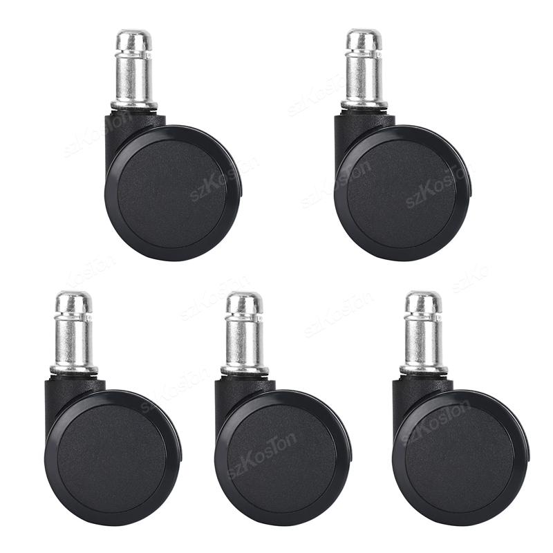 1 Pcs 1inch Universal Mute Office Chair Wheel Caster Heavy Duty Swivel Castor Replace Furniture Wheels Roller Rubber Brake DIY