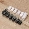 100PCS Hot sale Electrical Fittings Useful Metal R-Type Clip Nylon Cable Clamp Wiring Hose Fasteners Pipe Mounting Fix