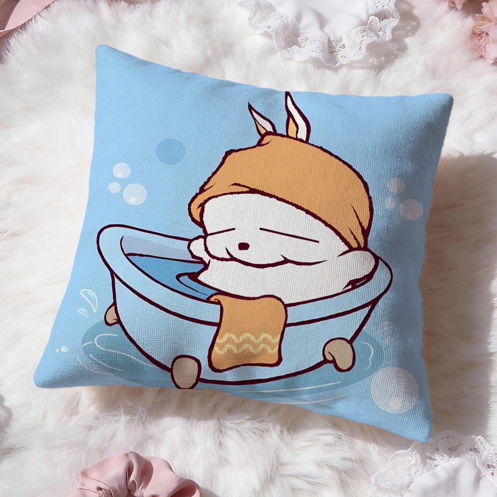 

Cute rabbit M-MASHIMAROS Cushion Cover Premium Comfort Reversible Pillow Cove -Two in One Design for Any Room & Car Interior 30cmx30cm