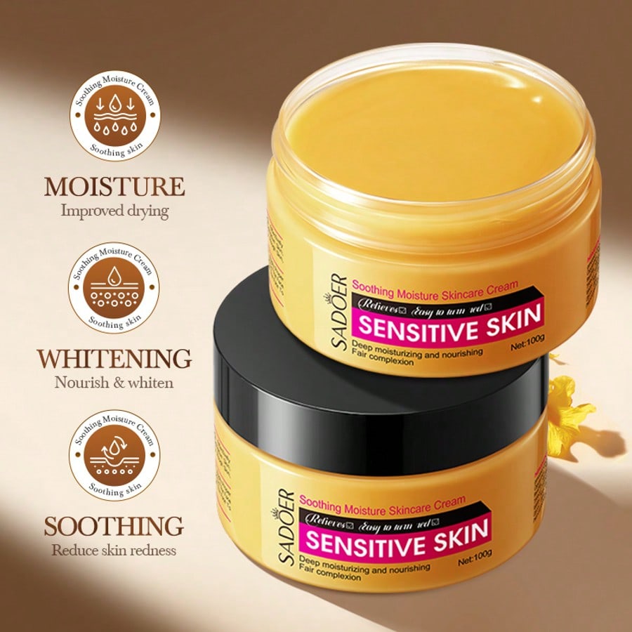 1PC 100g Soothing And Moisturizing Skin Care Cream, Face Cream, Containing Nicotinamide, Chamomile A