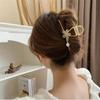 Women's Pearl Transparent Bead Flower Hair Clip