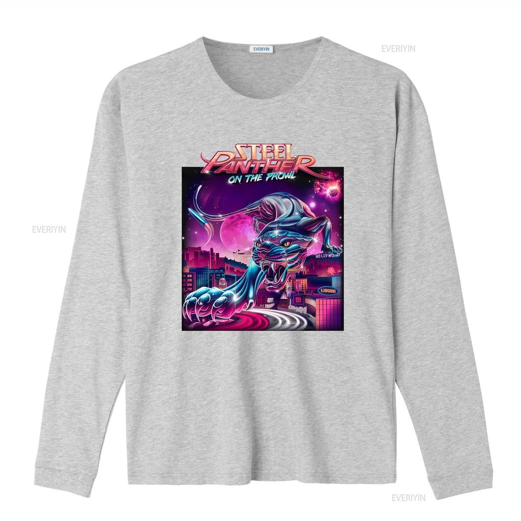 Steel Panther On The Prowl T Shirt for Men Fans Available In All Sizes Vintage Washed Slightly Graphic Versatile