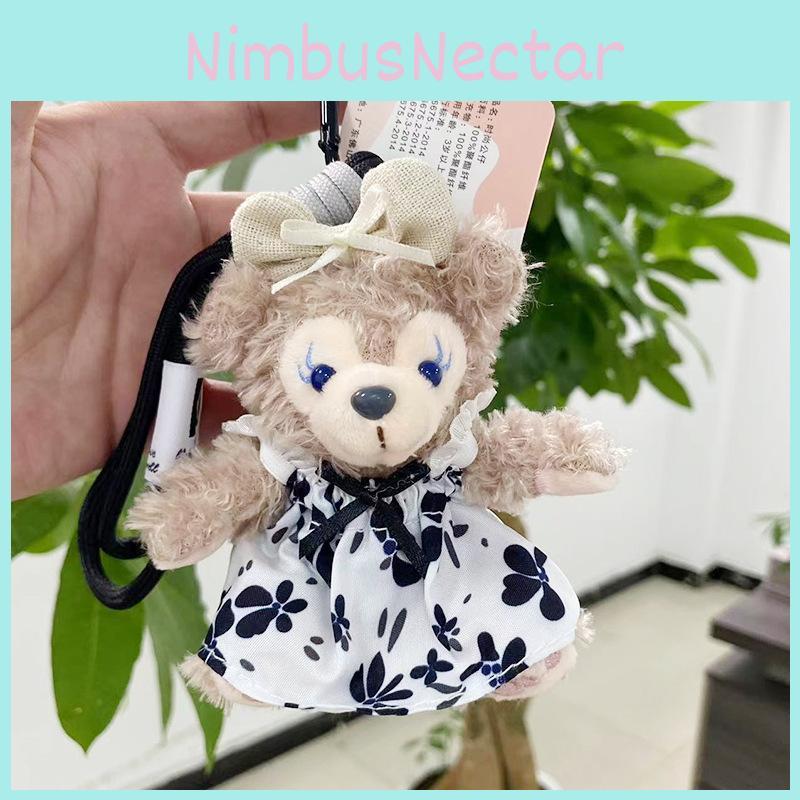 Adorable Duffy Bear Plush Pendant Lovely Sherry Rose Doll Backpack Charm Birthday Gift